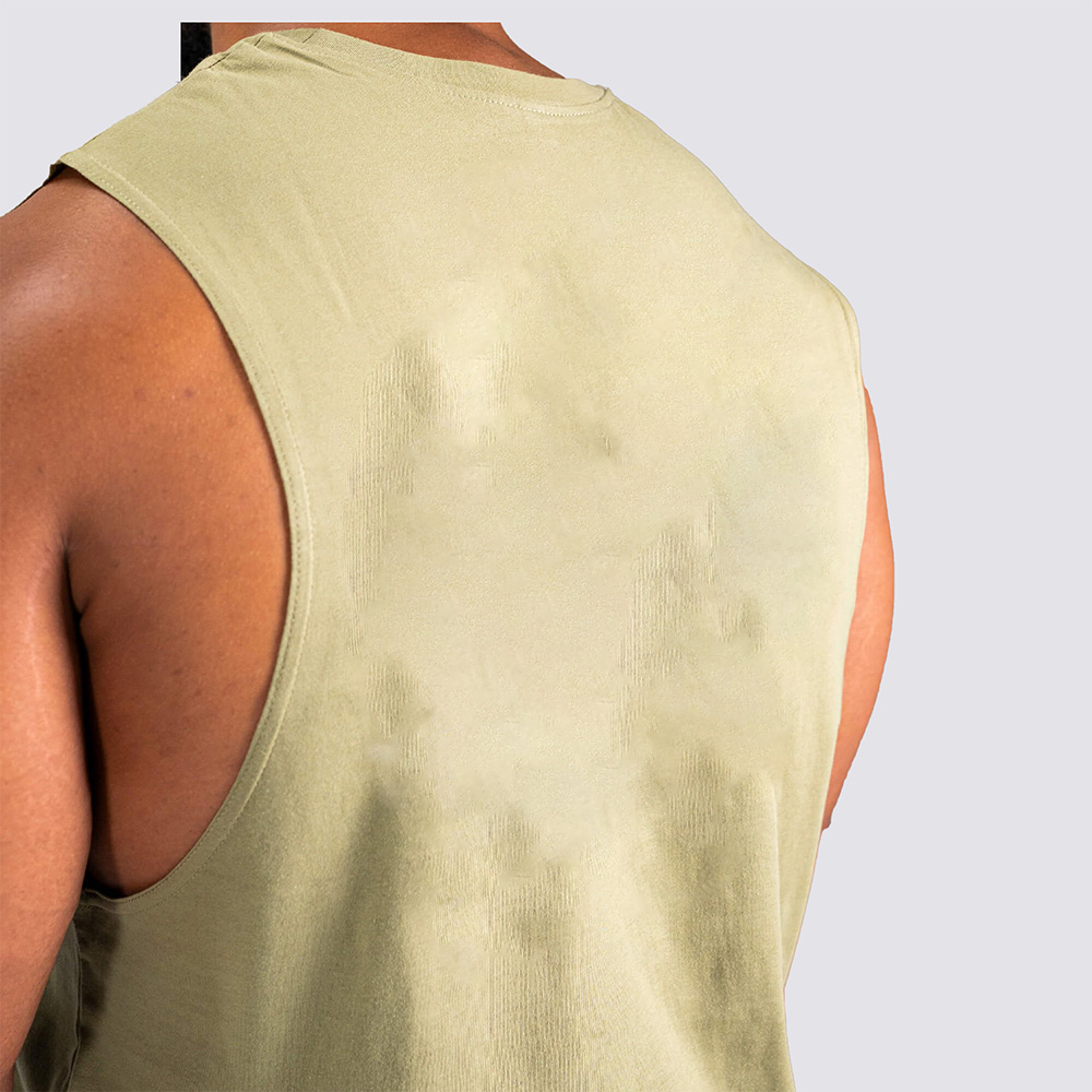 Men Cut Out Tank Top - Image 3
