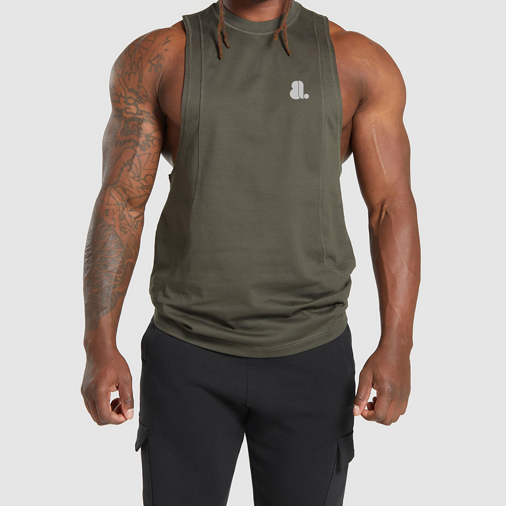 Men Cut Out Tank Top