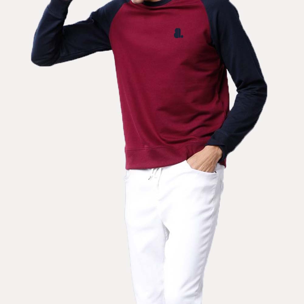 Men Raglan Sweat Shirt