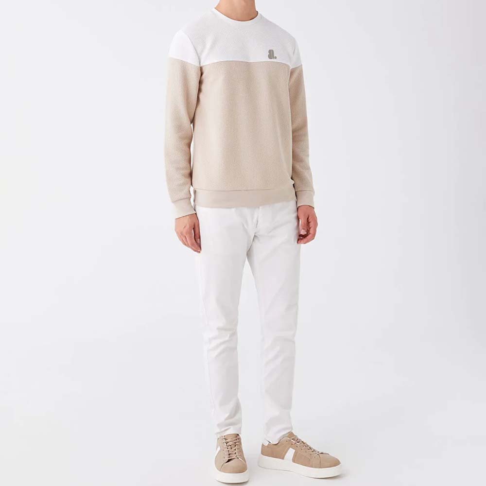 Men Block Sweat Shirt