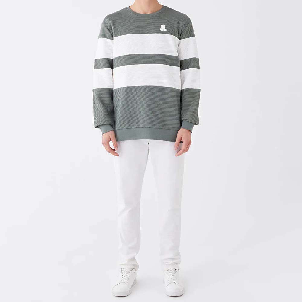 Men Block Sweat Shirt