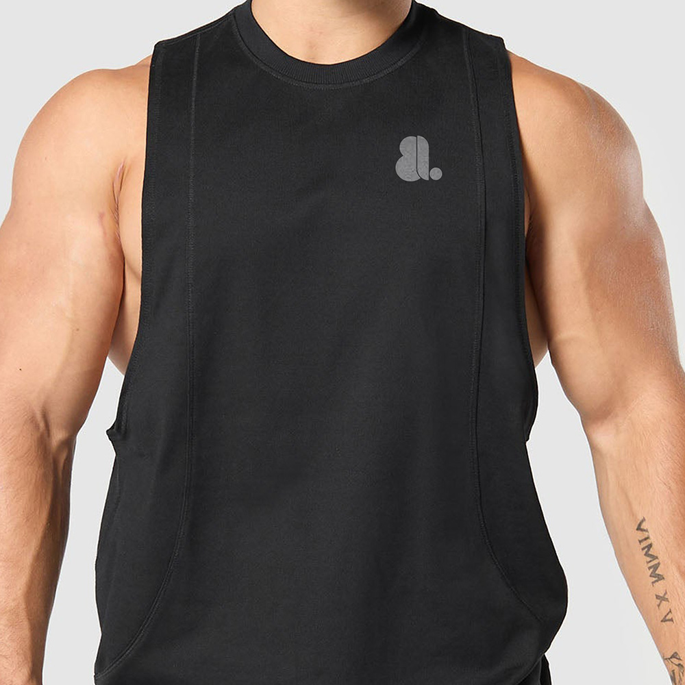 Men Cut Out Tank Top