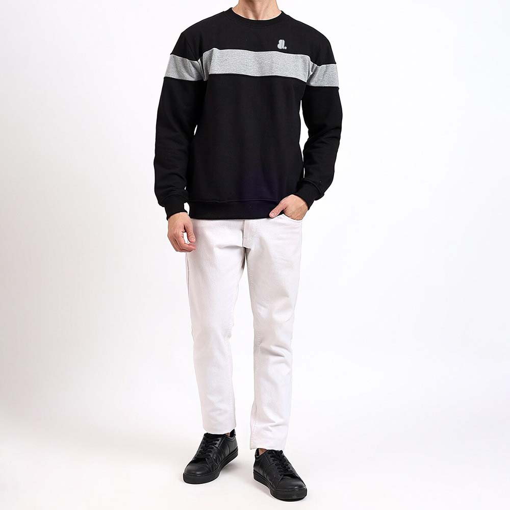 Men Block Sweat Shirt