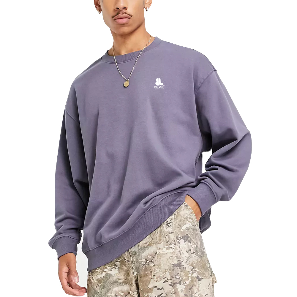 Men Acid Wash Sweat Shirt