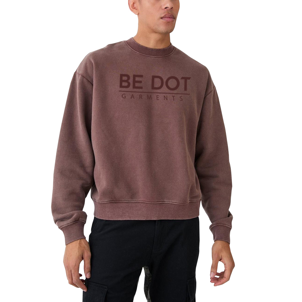 Men Acid Wash Sweat Shirt