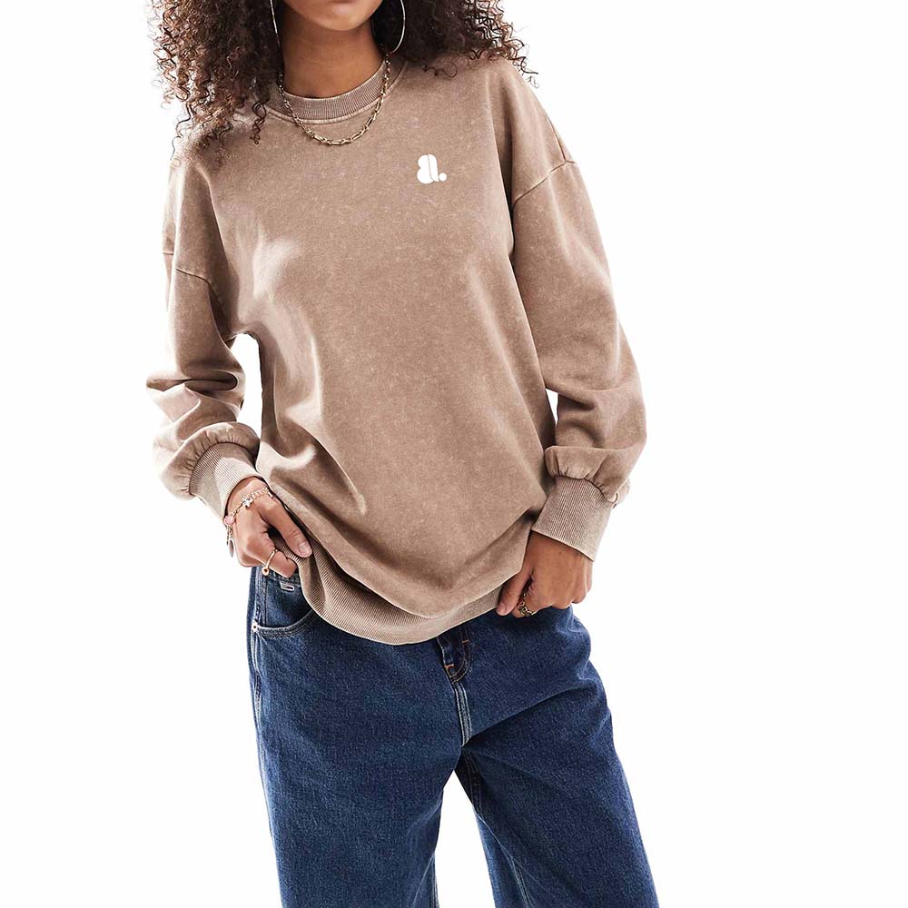 Women Acid Wash Sweatshirt