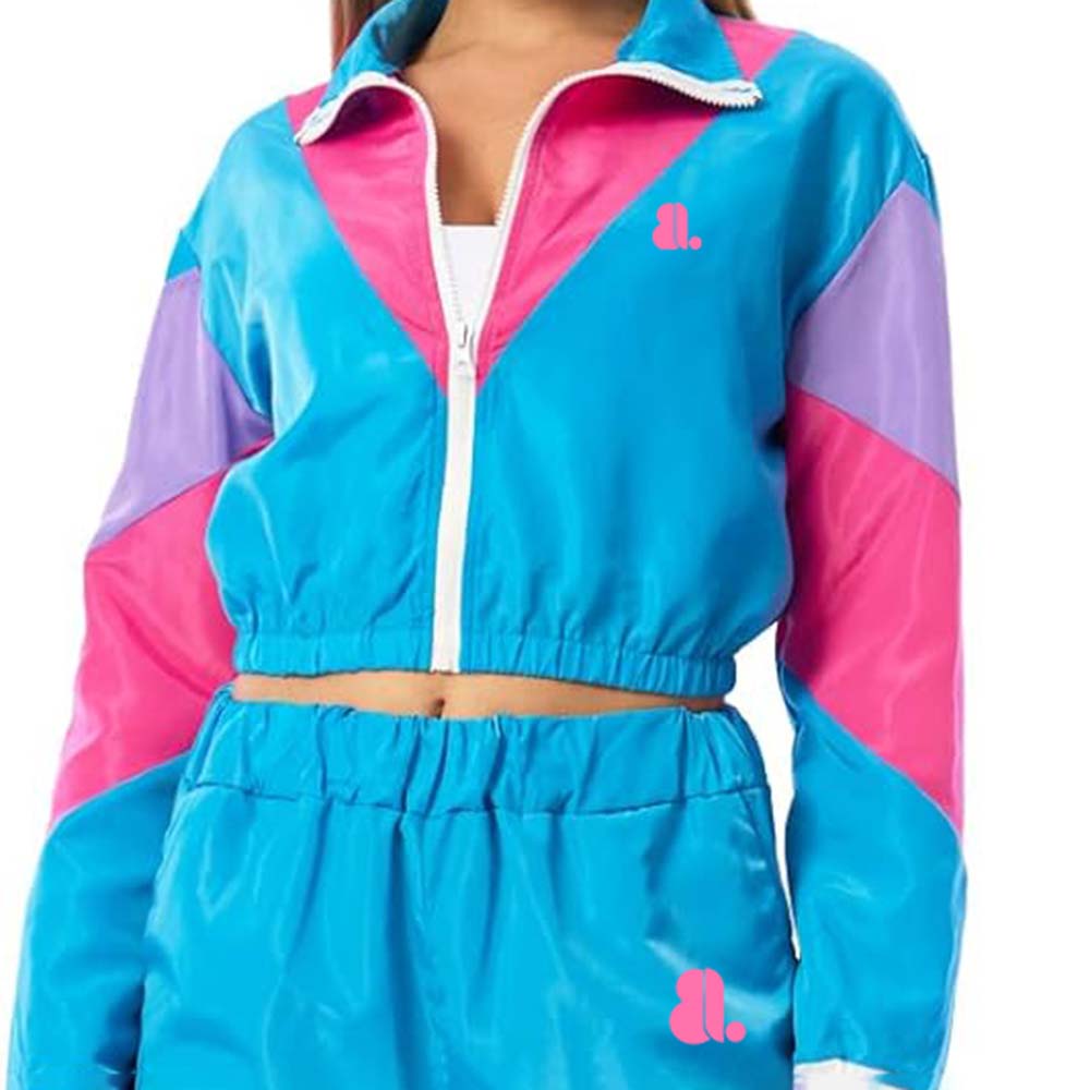 Block Zipper Track Suit Women