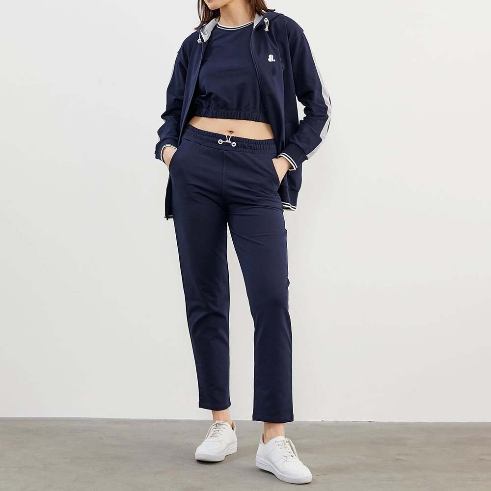 Block Zipper Track Suit Women