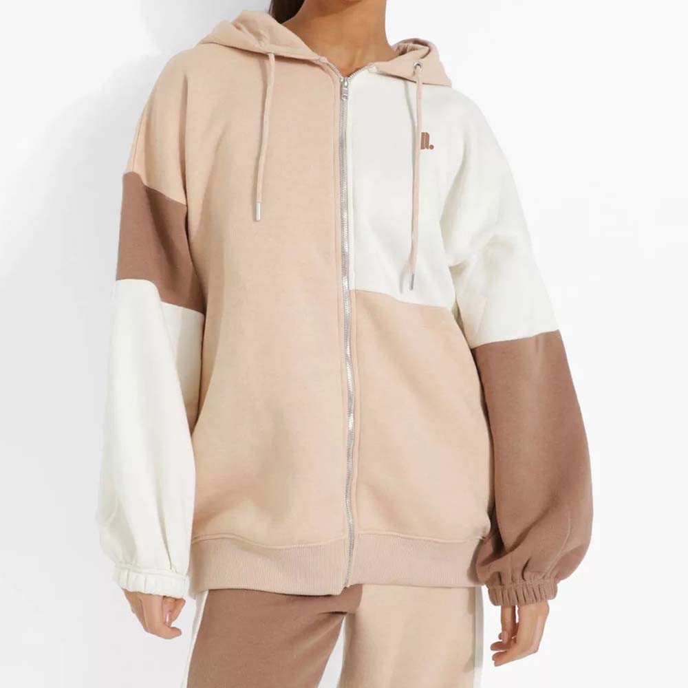 Block Zipper Track Suit Women
