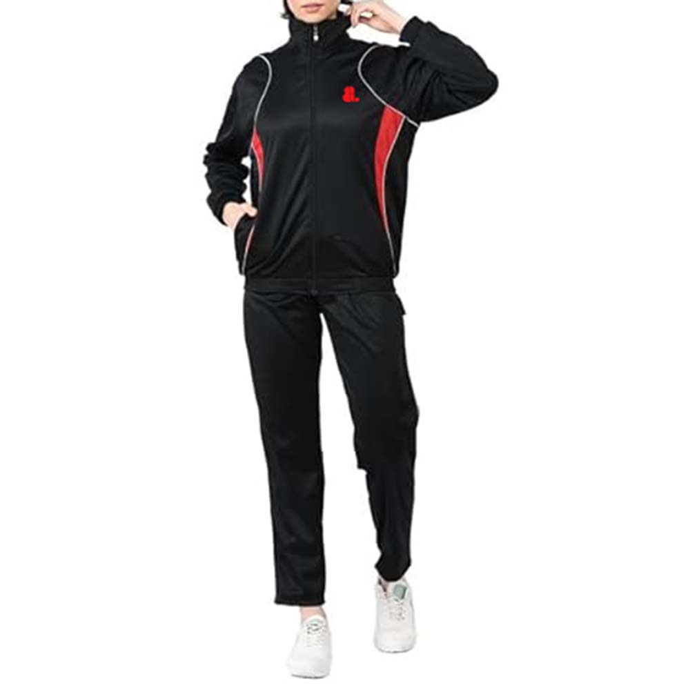 Block Zipper Track Suit Women