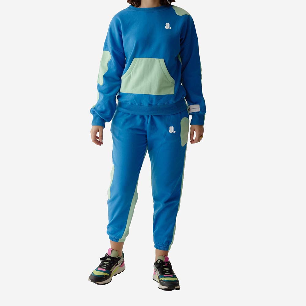 Block Pull Over Track Suit Women