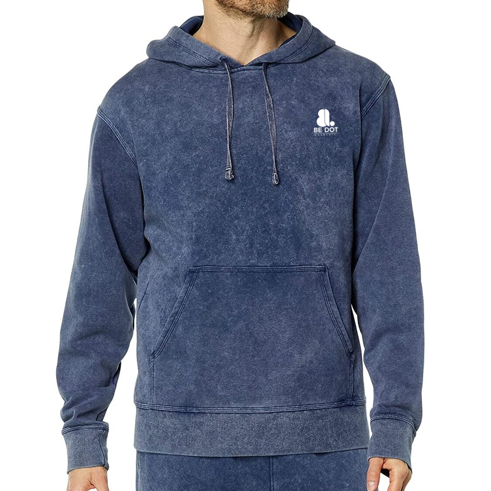Acid Wash Pullover Hoodie Men