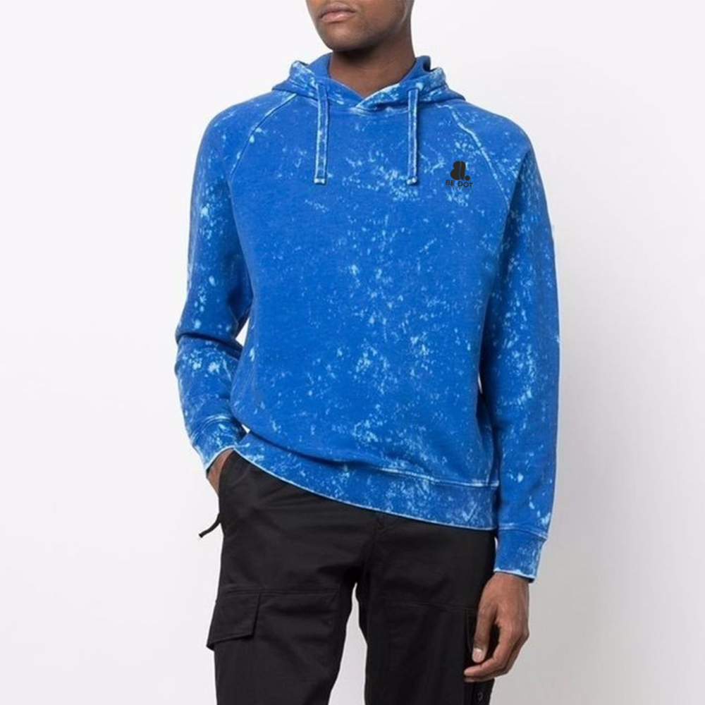 Acid Wash Pullover Hoodie Men