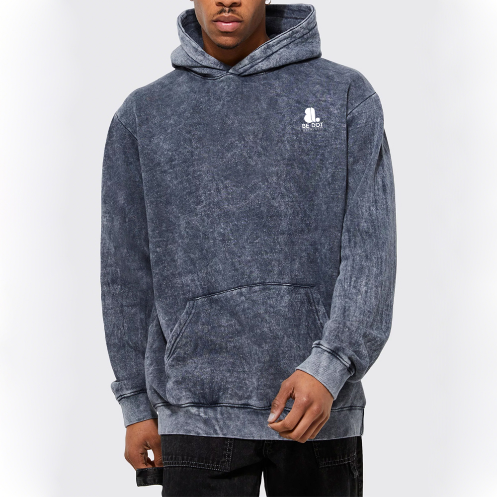 Acid Wash Pullover Hoodie Men