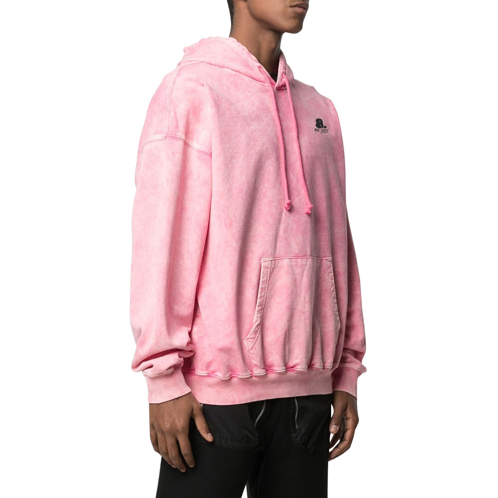 Acid Wash Pullover Hoodie Men - Image 4