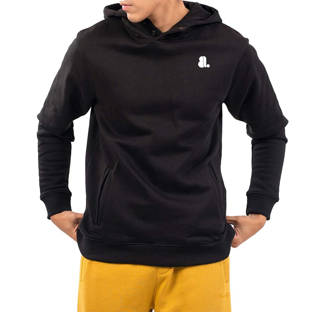 Single Color Pull Over Hoodie Men