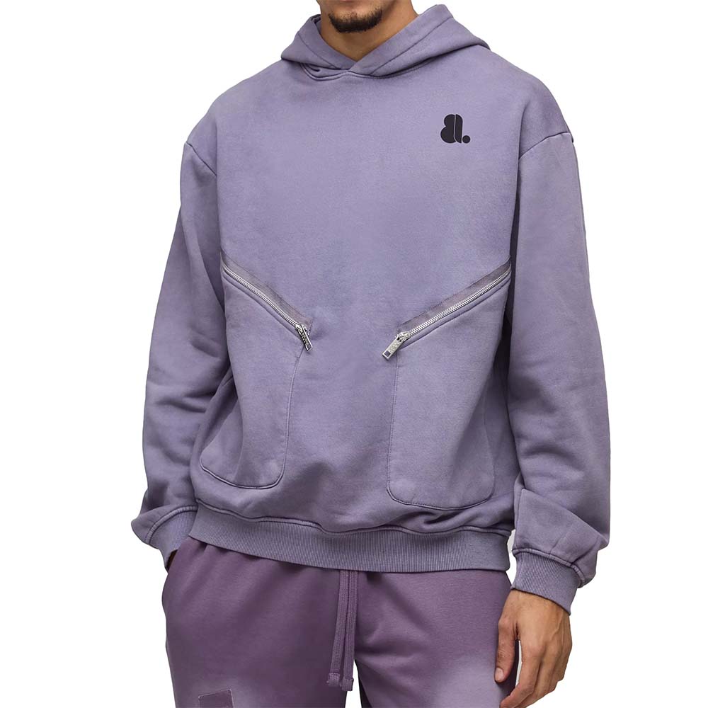Single Color Pull Over Hoodie Men