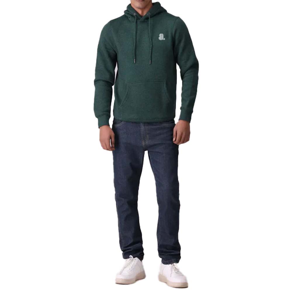Single Color Pull Over Hoodie Men