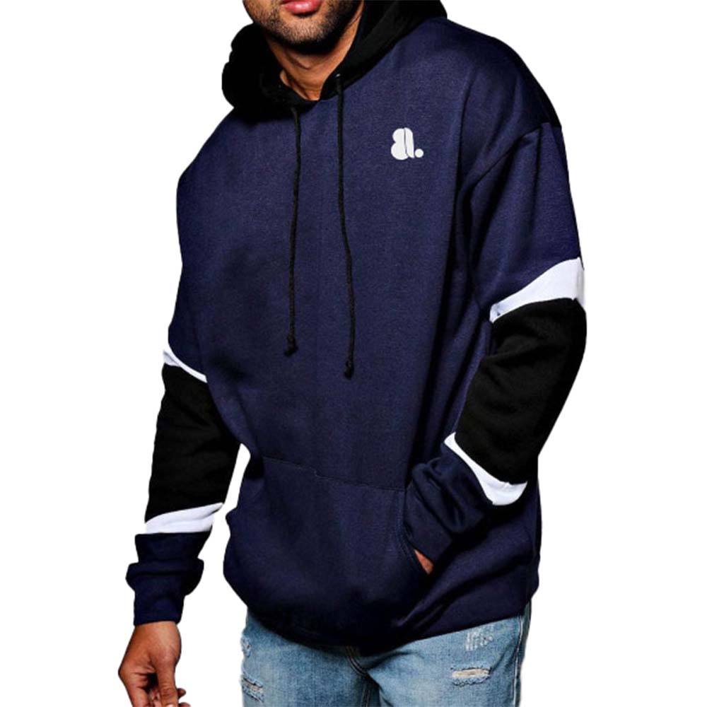 Block Pull Over Hoodie Men