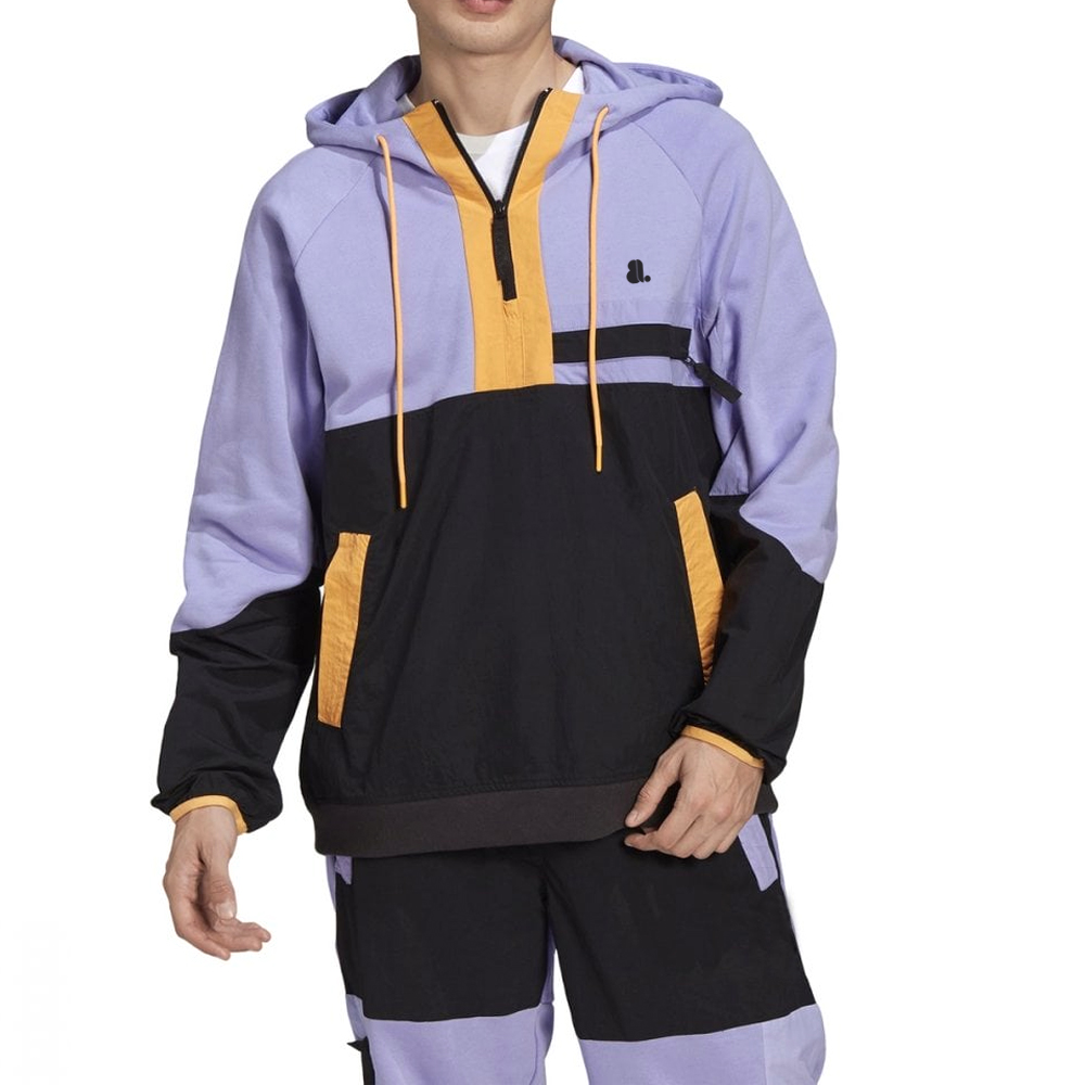 Block Zipper Hoodie Men