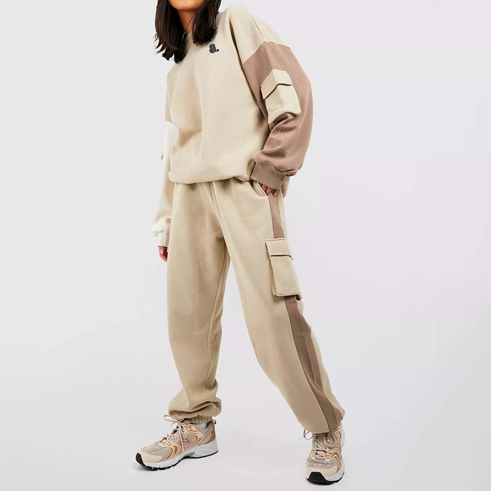 Block Pull Over Track Suit Women
