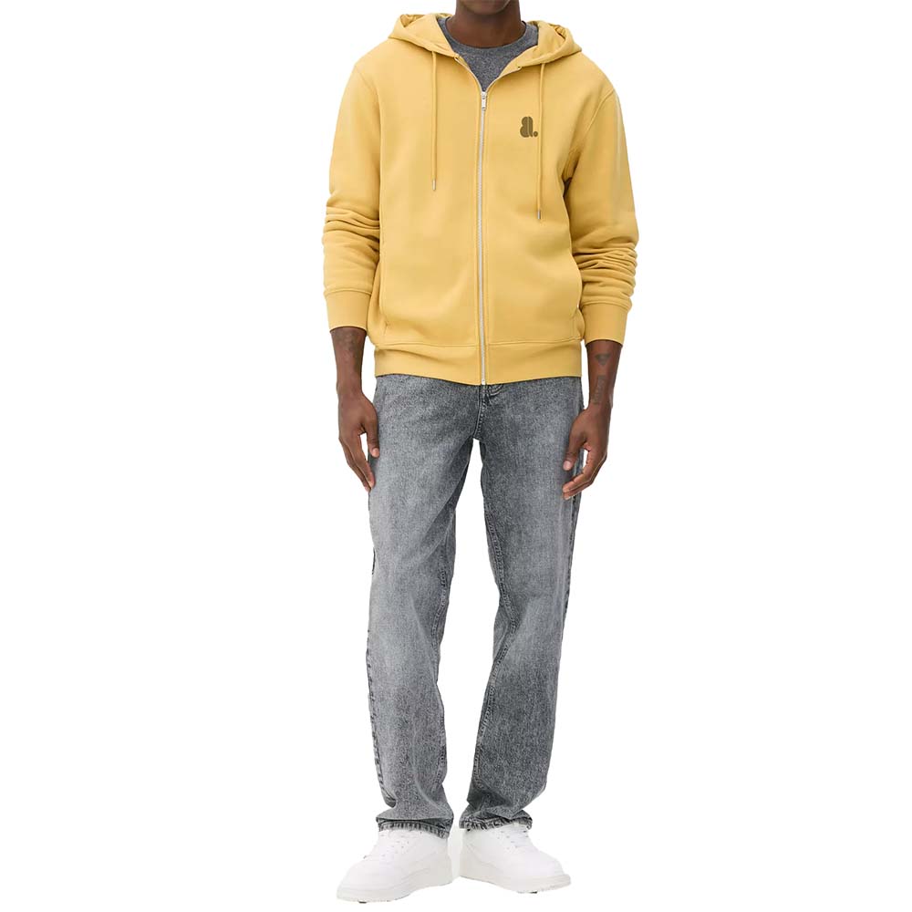 Single Color Zipper Hoodie Men