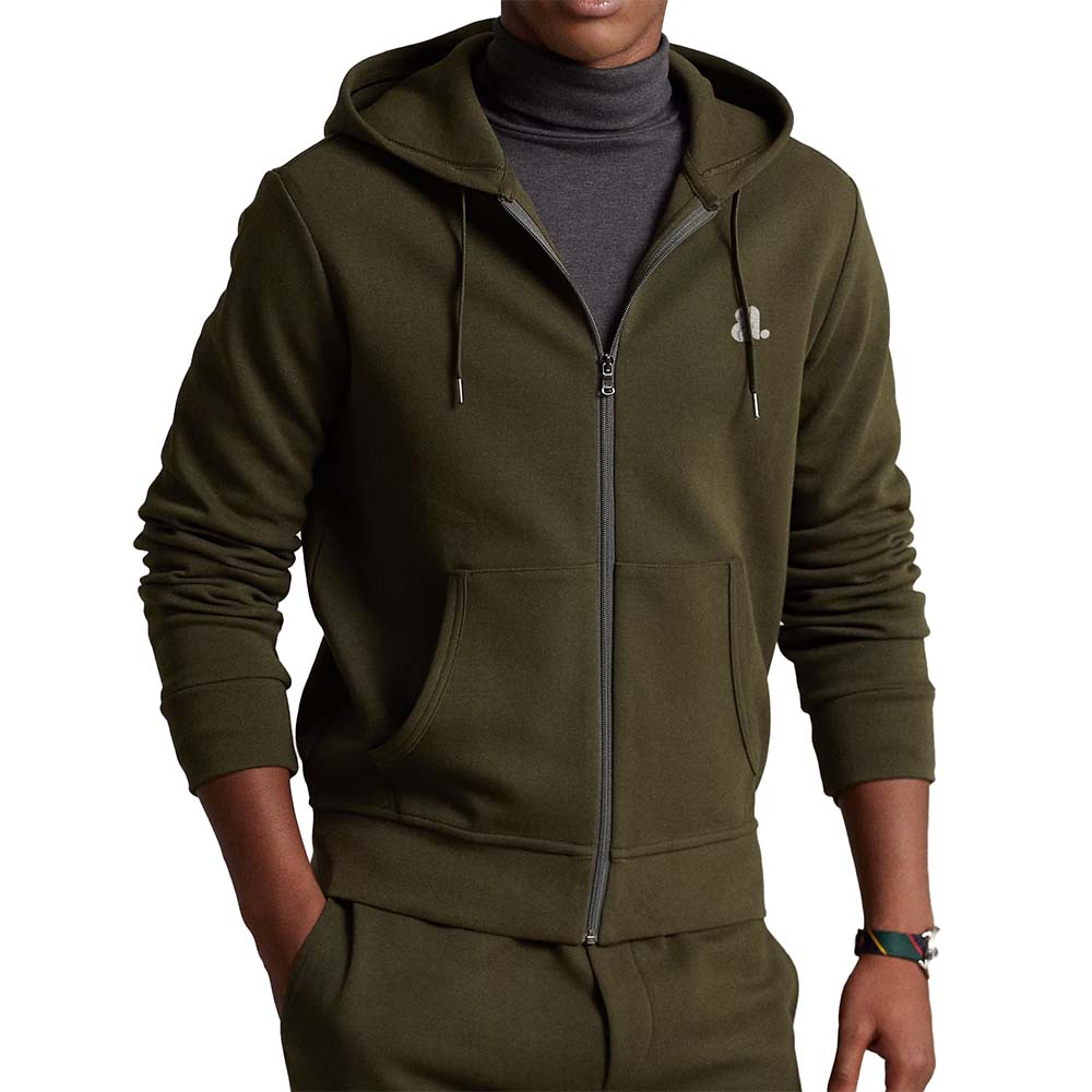 Single Color Zipper Hoodie Men - Image 3