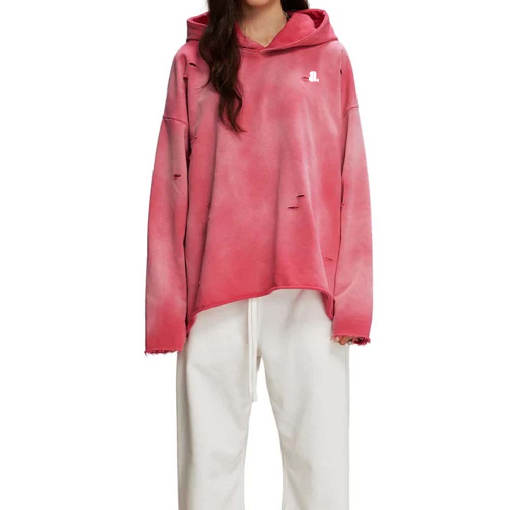 Acid Wash Pullover Hoodie Women