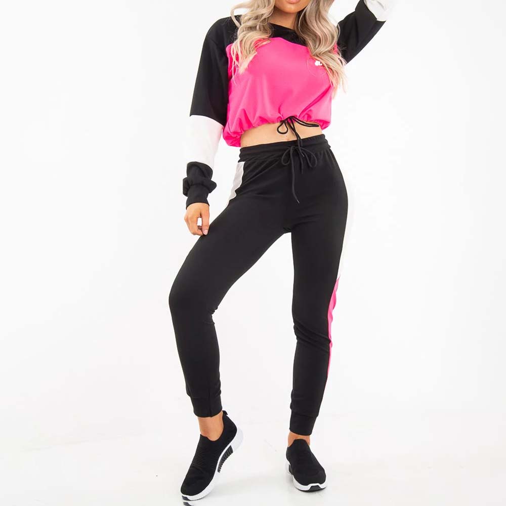 Block Pull Over Track Suit Women