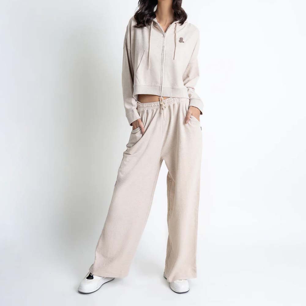 Single Color Zipper Track Suit Women