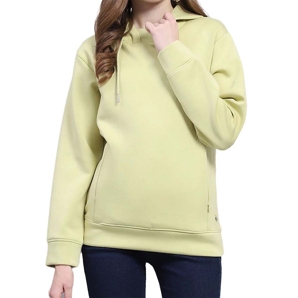 Single Color Pull Over Hoodie Women