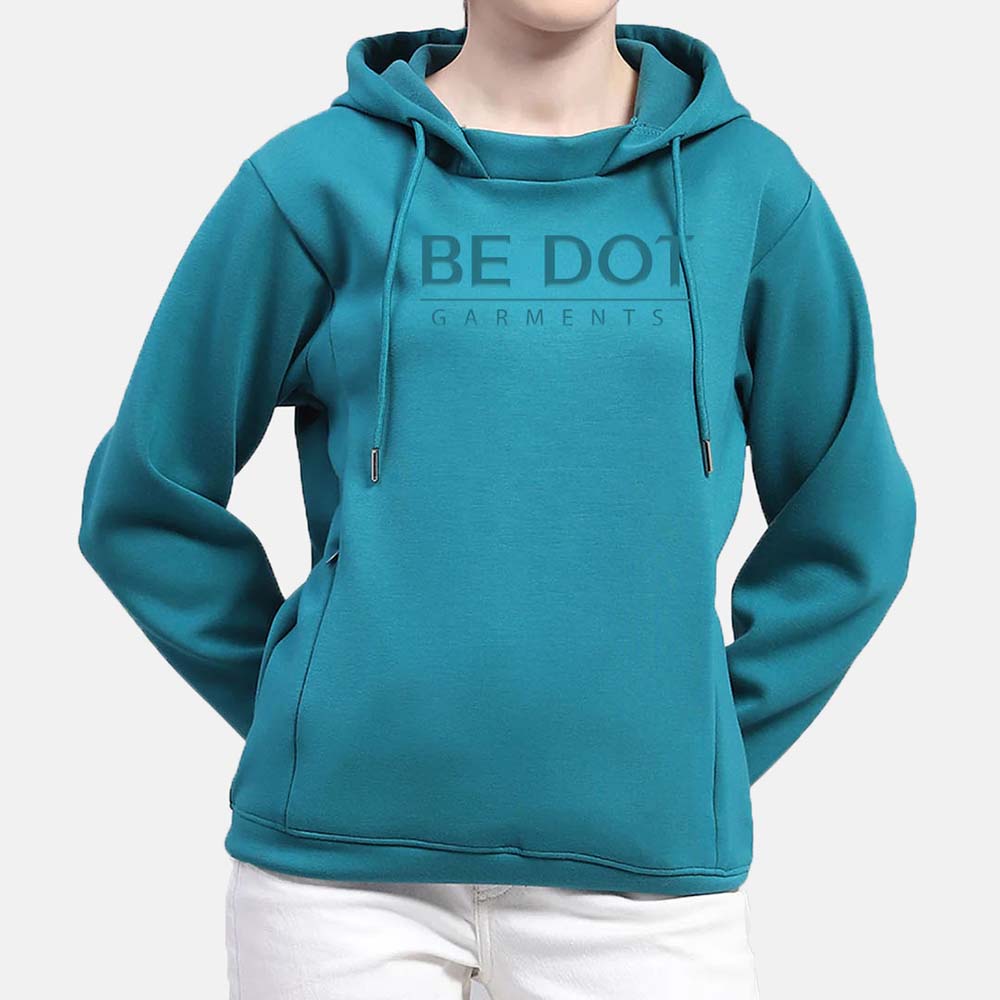 Single Color Pull Over Hoodie Women