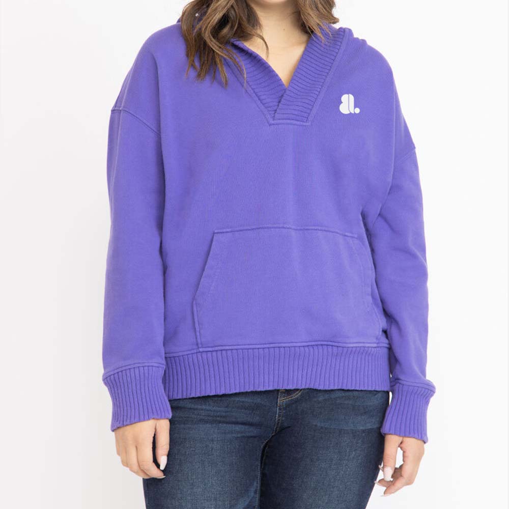 Single Color Pull Over Hoodie Women