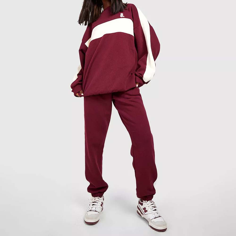 Block Pull Over Track Suit Women