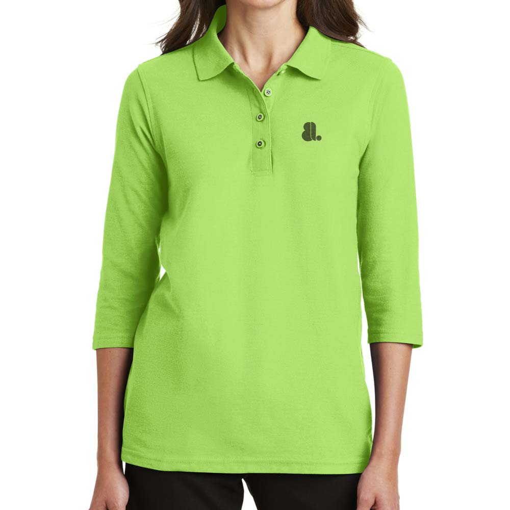 Women Long Placket Sleeve T-Shirt