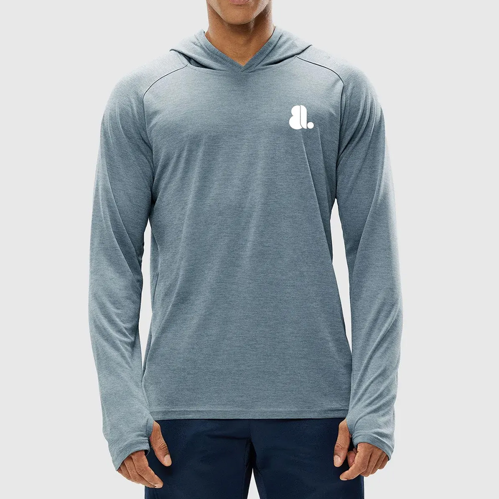 Men Hoodie Long Sleeve Tee