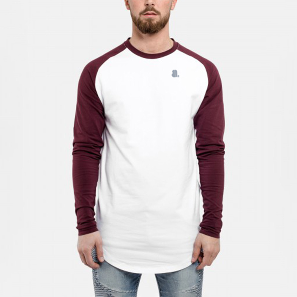 Men Longline Long Sleeve Tee