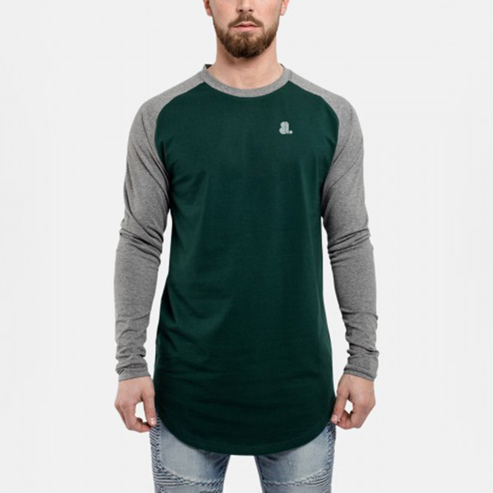 Men Longline Long Sleeve Tee