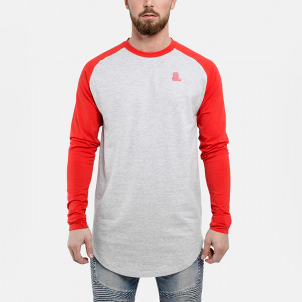 Men Longline Long Sleeve Tee