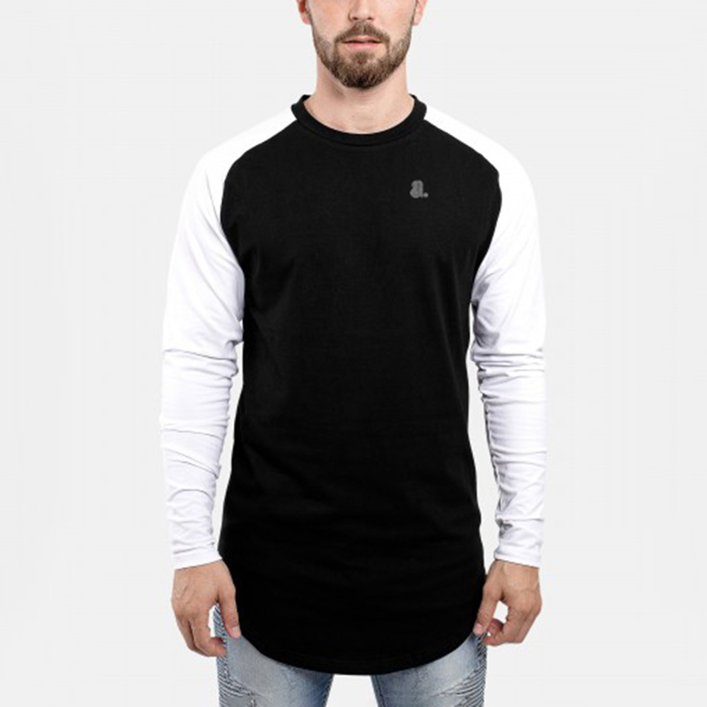 Men Longline Long Sleeve Tee