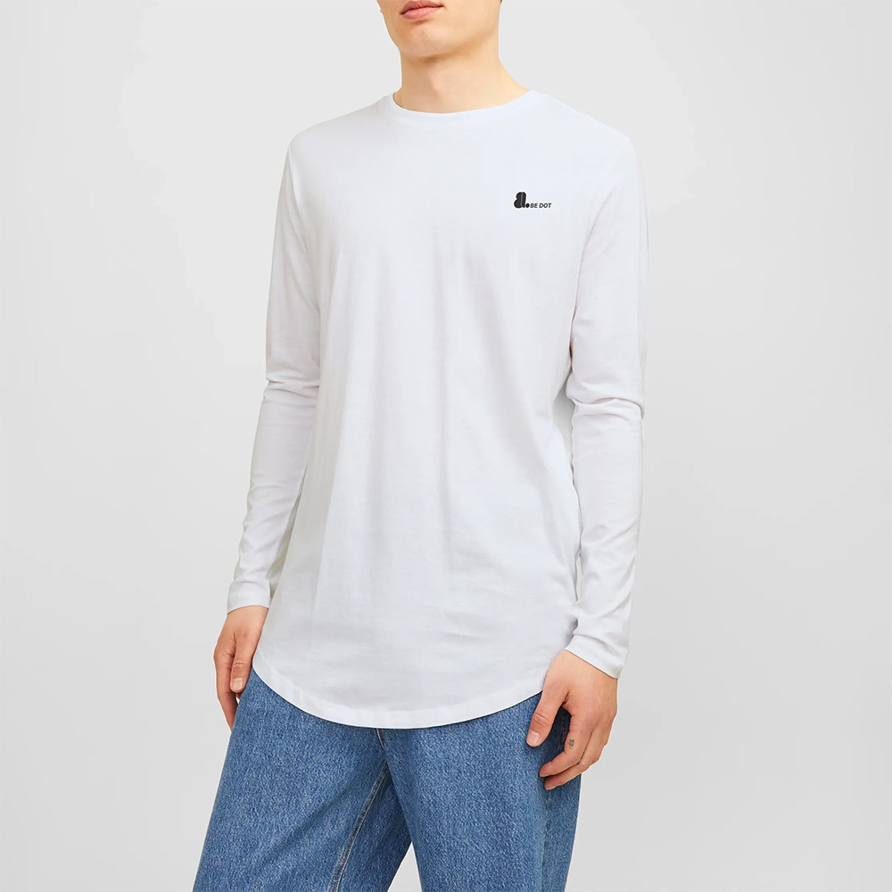 Men Longline Long Sleeve Tee