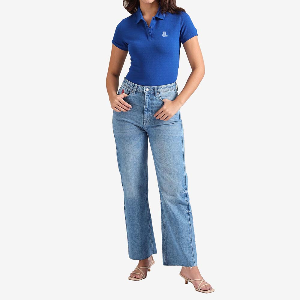 Fashion Cut & Sew Polo Shirt Short Sleeve