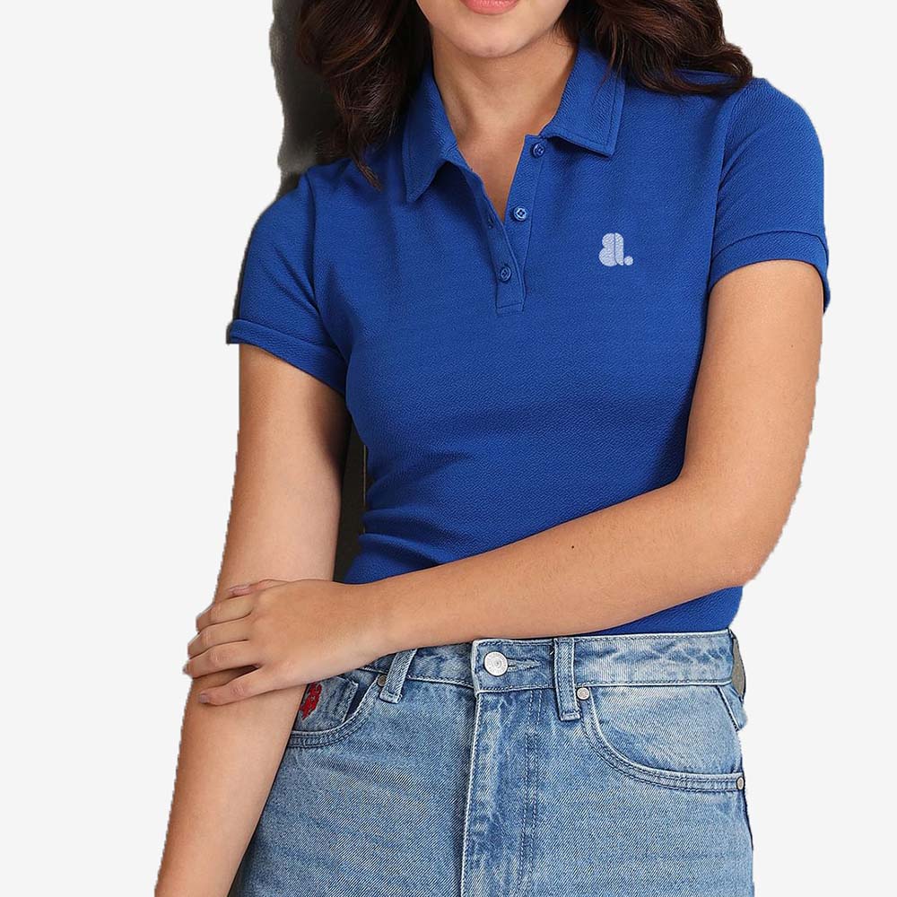 Fashion Cut & Sew Polo Shirt Short Sleeve