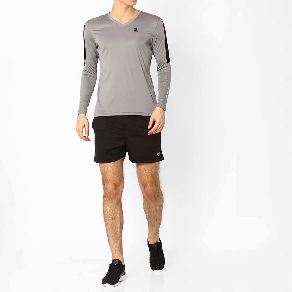 Men V-Neck Long Sleeve Tee