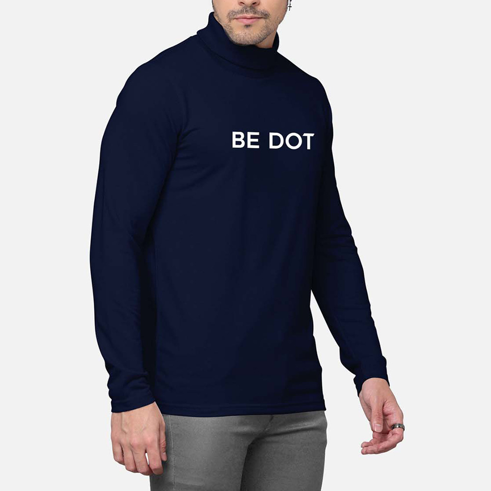 Men Turtle Neck Long Sleeve Tee - Image 4