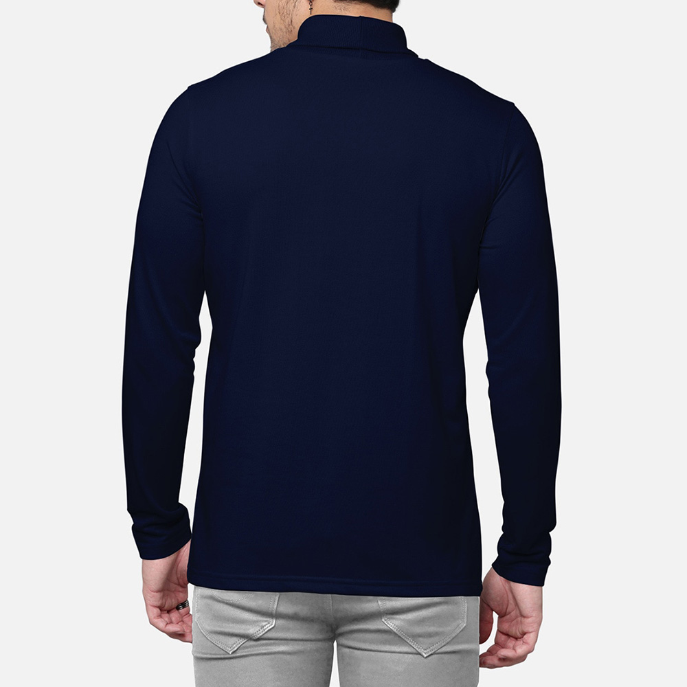 Men Turtle Neck Long Sleeve Tee - Image 3