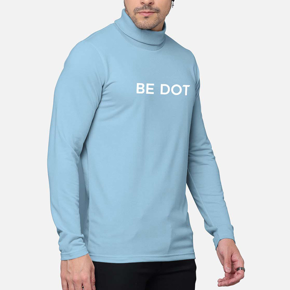 Men Turtle Neck Long Sleeve Tee - Image 4