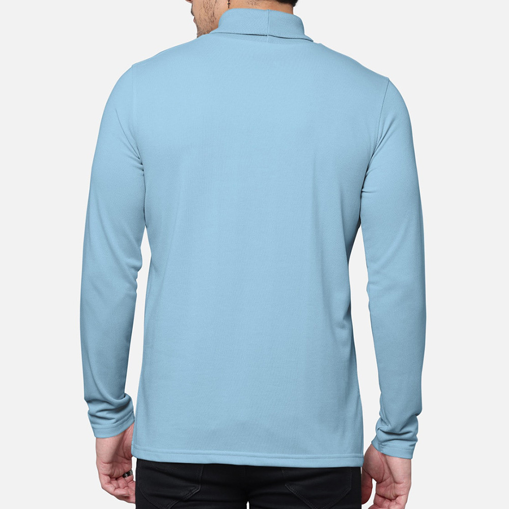 Men Turtle Neck Long Sleeve Tee - Image 3