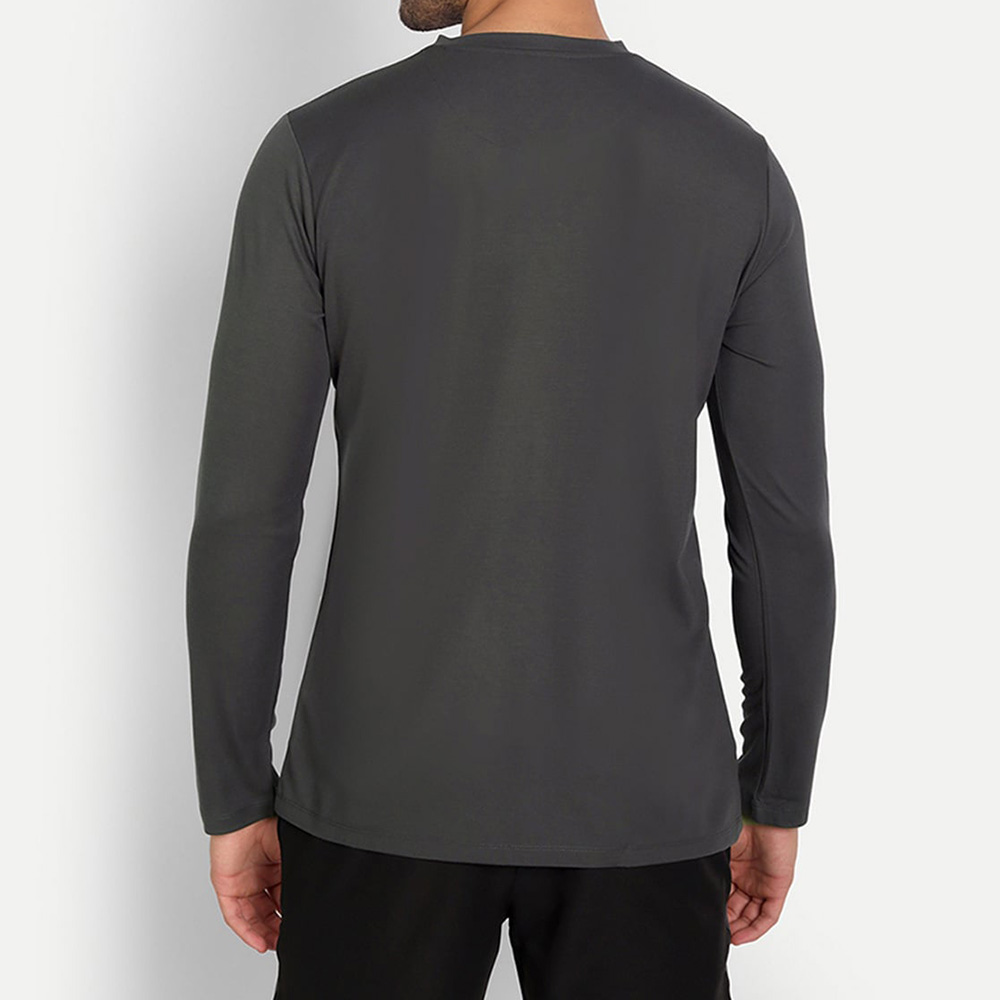 Men V-Neck Long Sleeve Tee