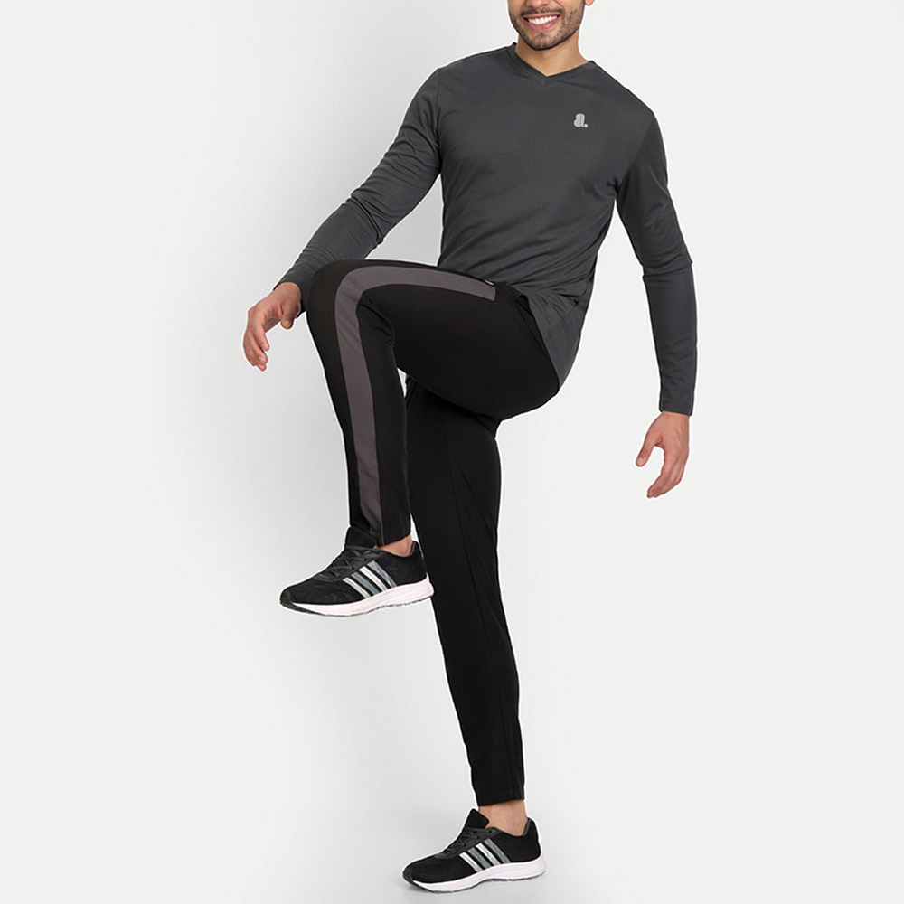 Men V-Neck Long Sleeve Tee - Image 4